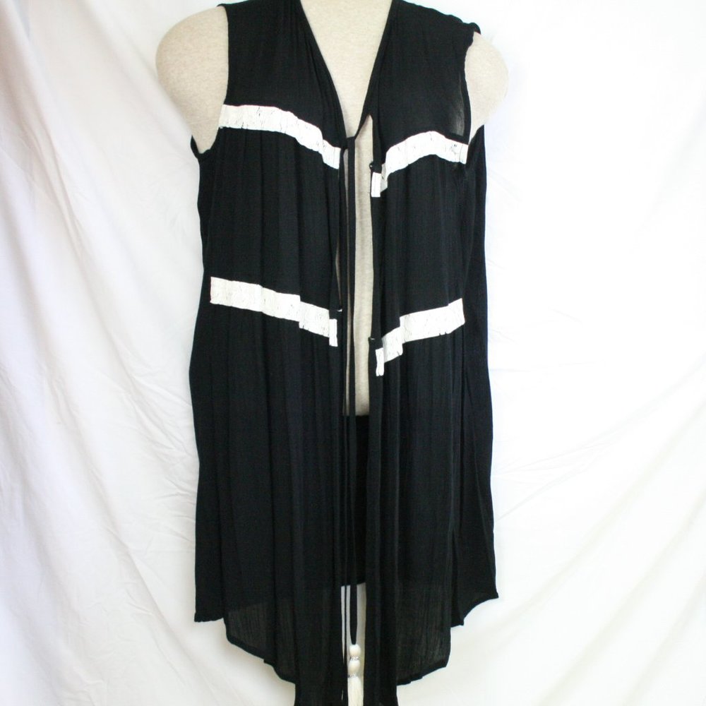 Womens Retro Hippy Fringe HOBO Vest